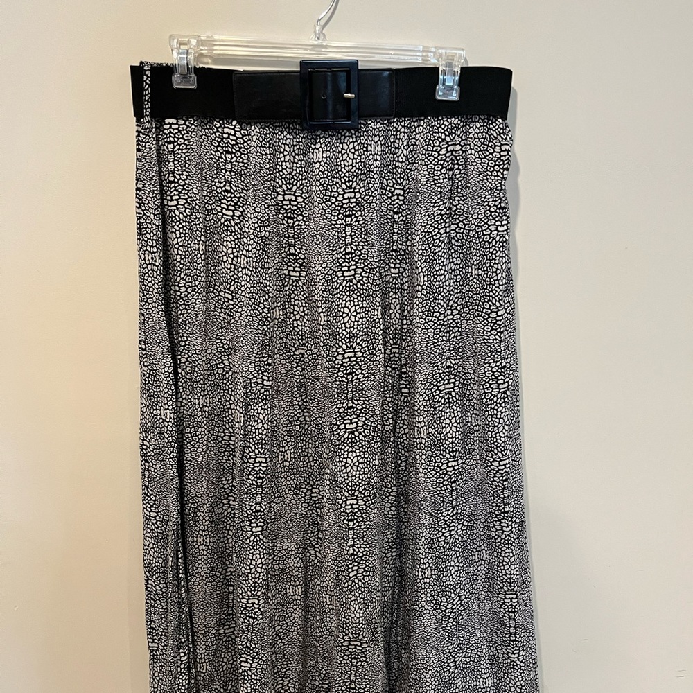 Style & Co long skirt with belt